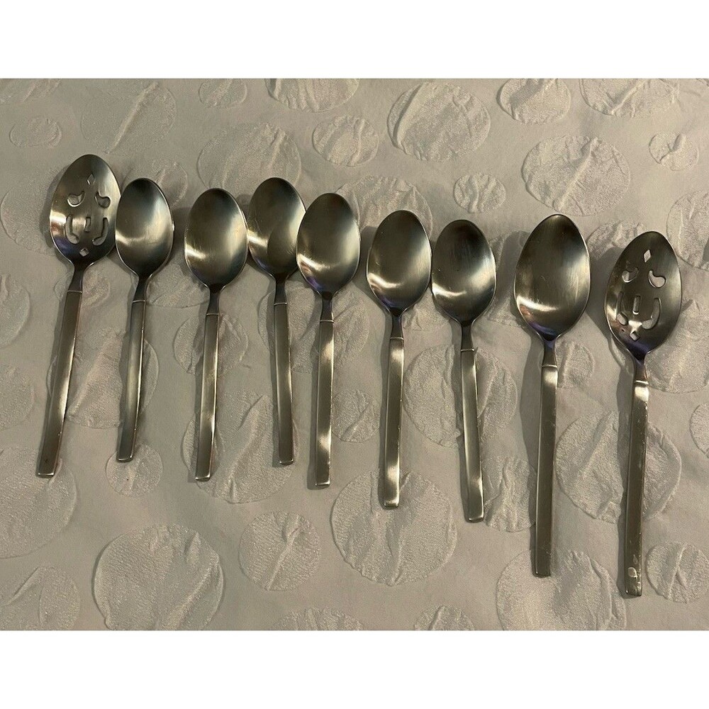 Zwilling J.A. Henckels OPUS Stainless Spoons 1 Serving + 2 Slotted Lot 9